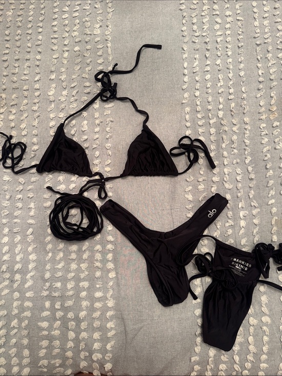 Frankie's Bikinis Other - Alo x Frankie’s bikinis black size s bottoms, medium top